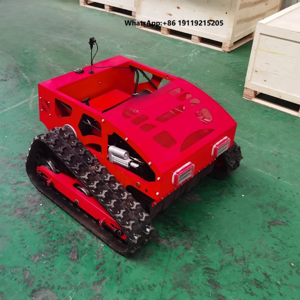 550CB Series Remote Control Crawler Lawn Mower, 550mm Cutting Width, Powered Robotic Grass Cutter for Garden
