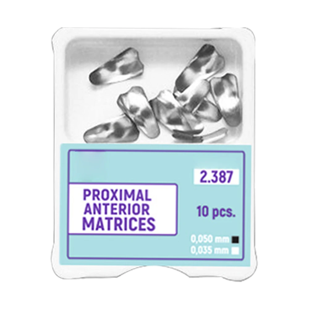 2box Dental Proximal Anterior Strips 2.387 1.888 Large Small Anterior Matrices Matrix Systems TOR Dental Restoration Materials