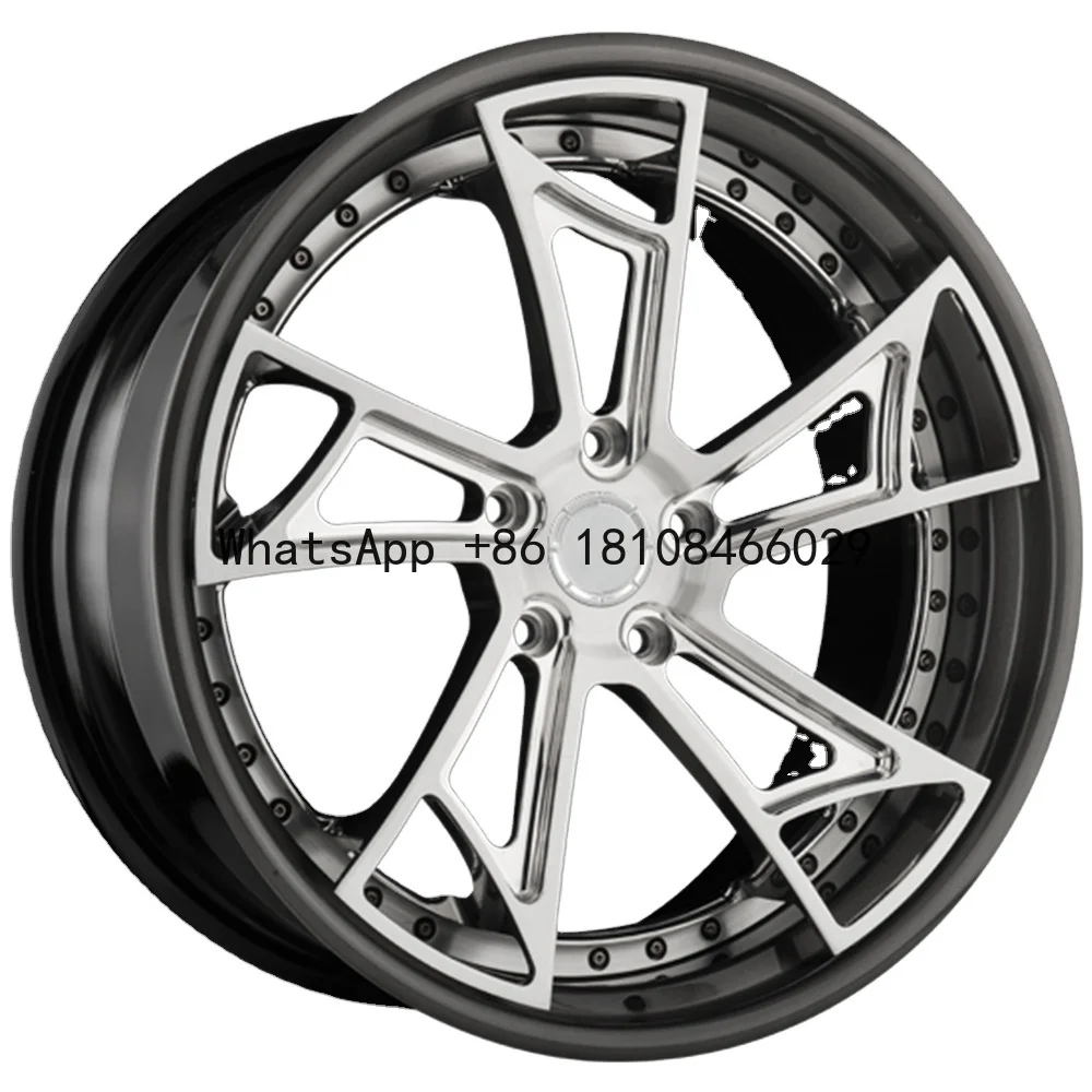 

XINGTU T6061-T6 2 Pieces New Aluminum Alloy Forged Concave Monoblock Wheel Rims 18-24 Inch for Lamborghini Style for Cars