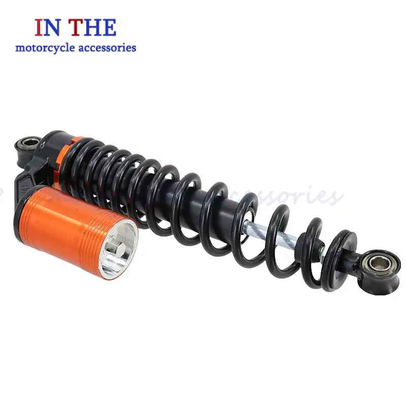 أحمر/ذهبي/برتقالي 290 مم ممتص الصدمات الخلفي مع وسادة هوائية زنبركية، مناسب لملحقات سكوتر الدراجة الكهربائية Citycoco