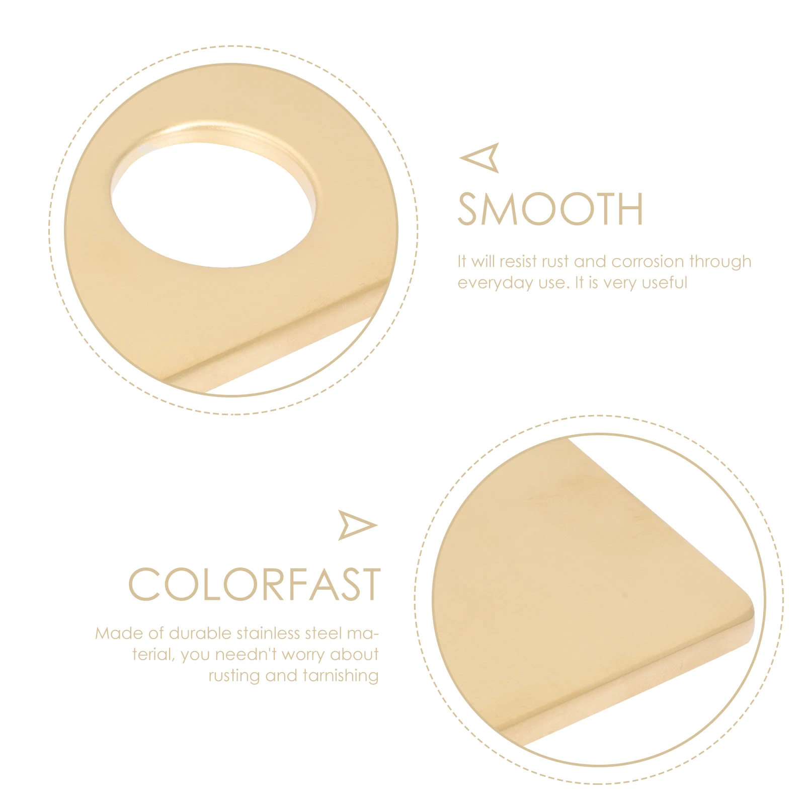 

2Pcs Faucet Hole Cover Stainless Steel Deck Plate Rustproof Kitchen Bathroom Sink Hole Cover Wear Resistant Decorative Faucet