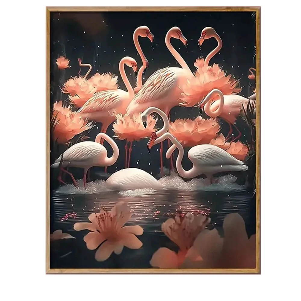 

5D DIY Diamond Painting Animal Flamingo Diamond Embroidery Landscape Pattern Mosaic Full Square/Round Diamond Home Decor Gift