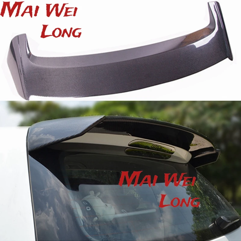 High quality Carbon Fiber Rear Roof Spoiler Wing Window Tail Wings For VW for Volkswagen GOLF 7 for MK7 GTI R 2014-2017