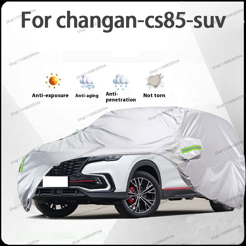 

For ChangAn CS85 Fit Car Cover - Waterproof, Dustproof, Sunshade (UV), Snowproof | Silve Full Cover with All-Day Protection