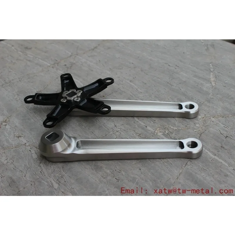 Titanium Taper Squared Crank Arm Set For Road Bicycles Cruisers & Kids' Bikes-Lightweight Safety Hollow One Custom 12-Speed