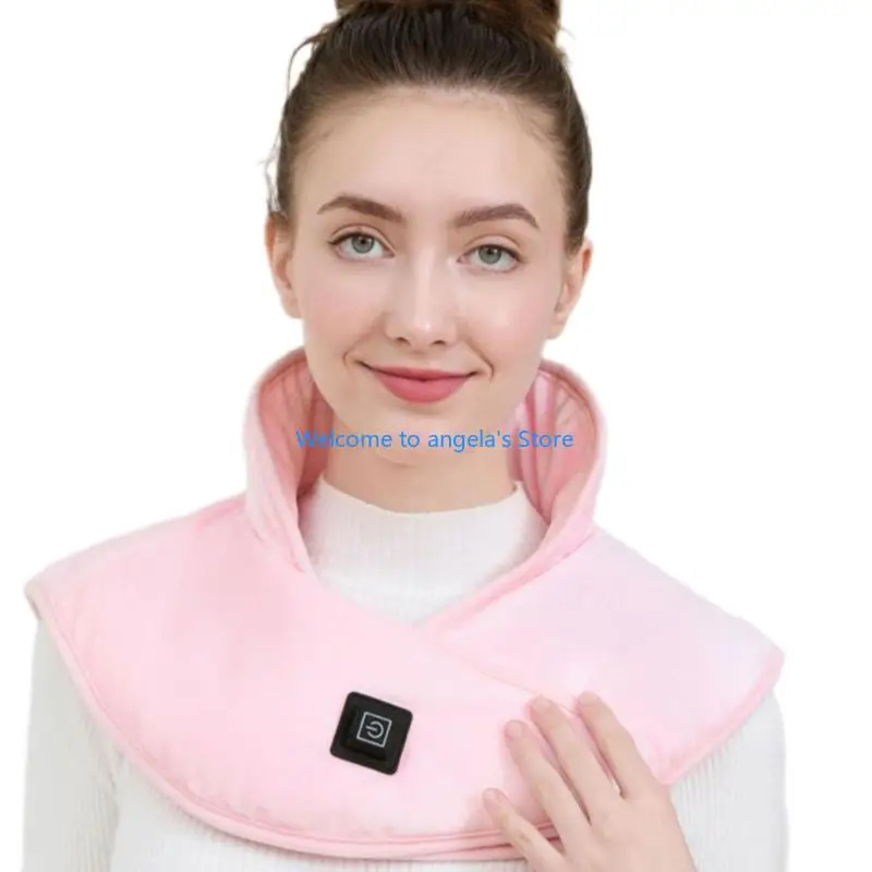 X4YC وشاح تسخين كهربائي 3 درجات حرارة للرقبة والظهر والكتف المحمول وغطاء للكتف شحن سريع #5