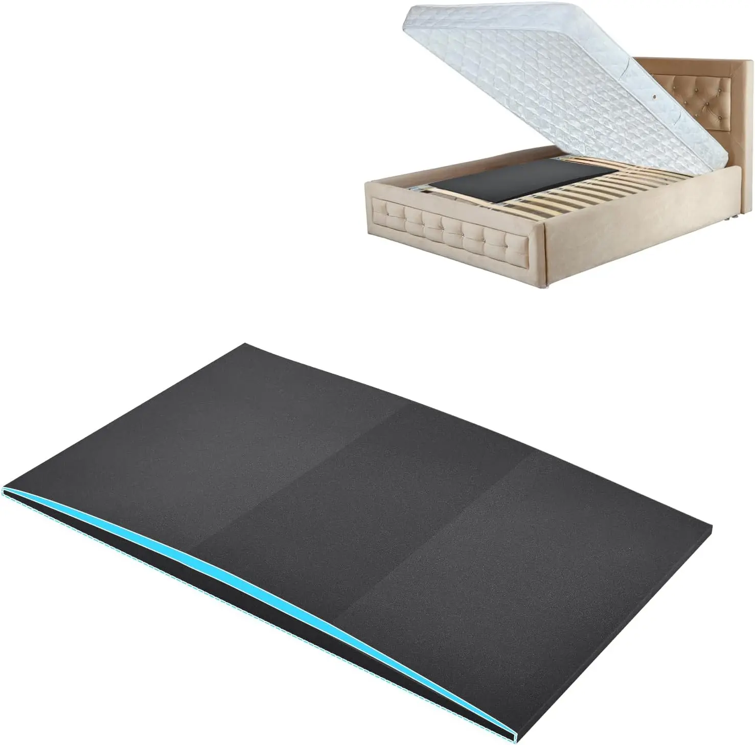 

Sagging Mattr Support Fix Sinking Beds High Density Foam Insert Pad For Sagging Bed Repair And Extends Life 47 X 25 X 2 Hes Pa
