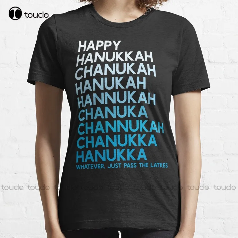 Hanukkah Spelling Shirt Classic T-Shirt White T Shirts For Women Custom Aldult Teen Unisex Digital Printing Tee Shirt Xs-5Xl