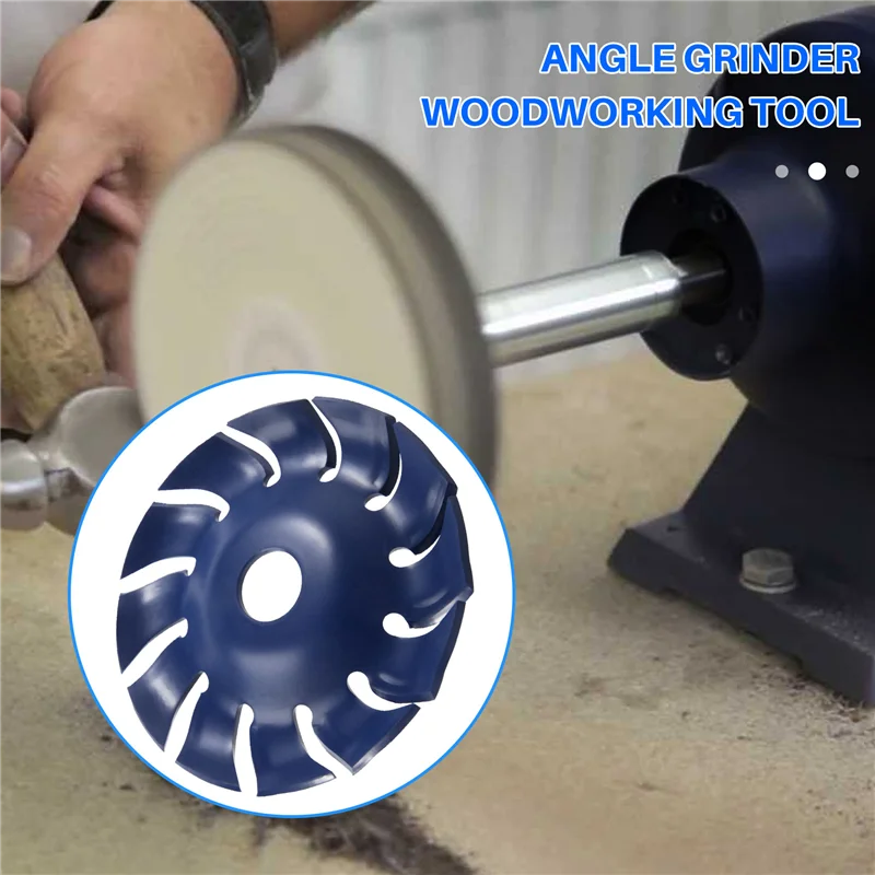 

BHBD-12 Teeth Wood Carving Disc 22Mm Bore Grinder Wood Shaping Blade For 125 Angle Grinder Woodworking Tool
