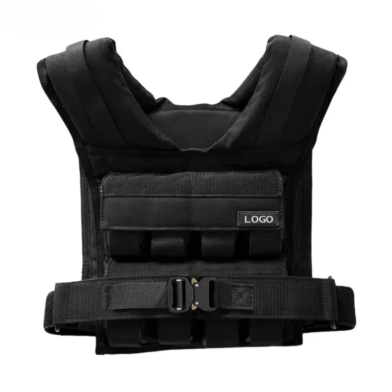 High Quality Oxford Durable Adjustable Functional Training Weighted Vest Carrier Weight Loading Vest 10kg 20kg 30kg