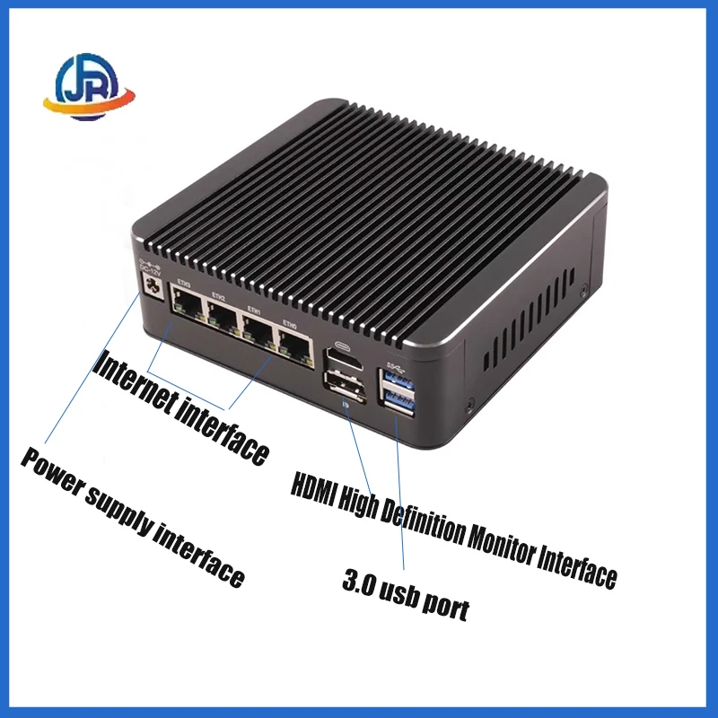 Mini pcsansventilateur, routeur pare-feu intel n100, façadescore 4xi226-v, 2,5 gddr4, 4x usb2.0, 2 x nvme, 2 x sata, serveur proxmox