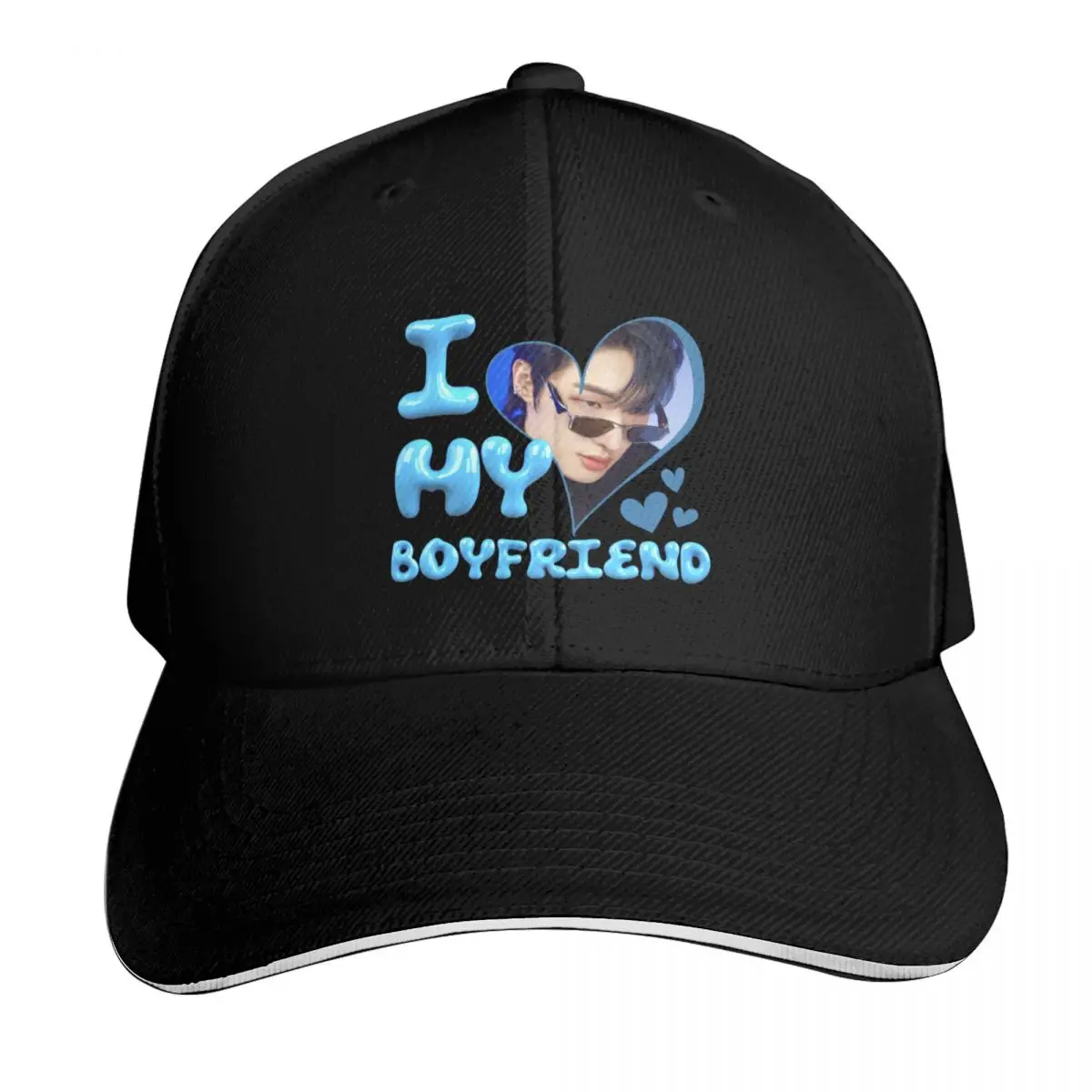 

I Love My Boyfriend Mingi ATEEZ Kpop Baseball Cap Ball Cap New In Hat derby hat Male hat Golf Men Women's