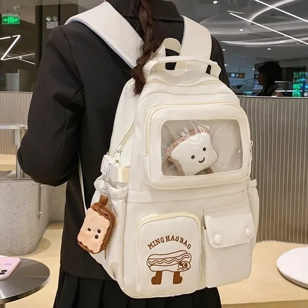 

Fashion Cute Sweet Backpack Women Anti-theft Shoulder Bags New School Bag for Teenager Girls School Backapck Female Travel Bag