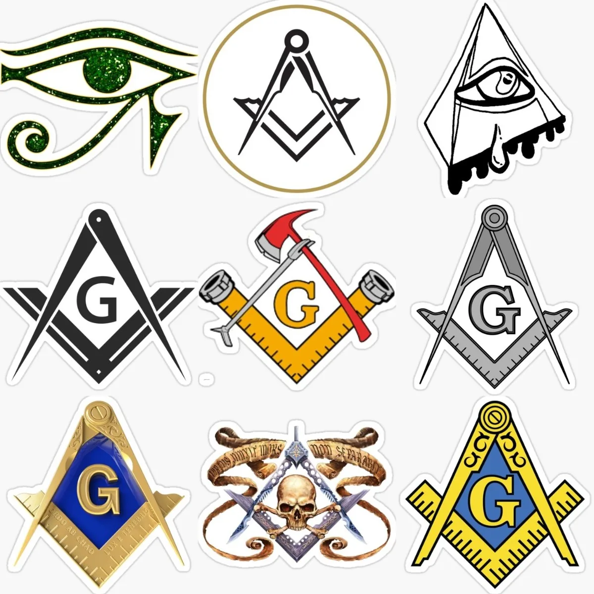 

Freemasons The Eye of God Creative Stickers Motorcycle Accessories Camper Truck Car Window Bicycle Wall Glass Helmet Decal 2023