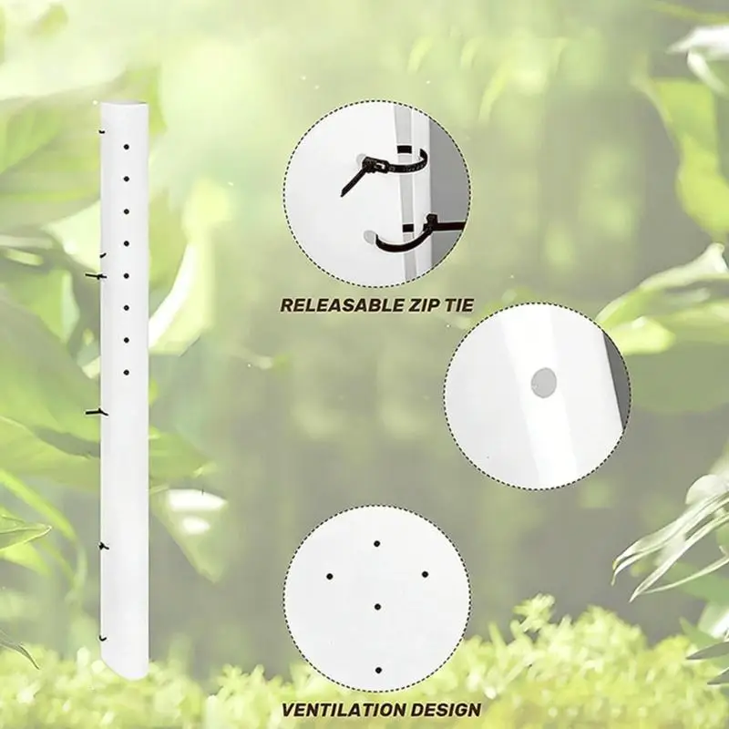 5Pcs Baum Sämling Sapling Wachsen Rohr Entlüftet Sämling Protektoren Garten Rohr Anlage Schutz für Setzlinge Outdoor D2RD – Detail 7