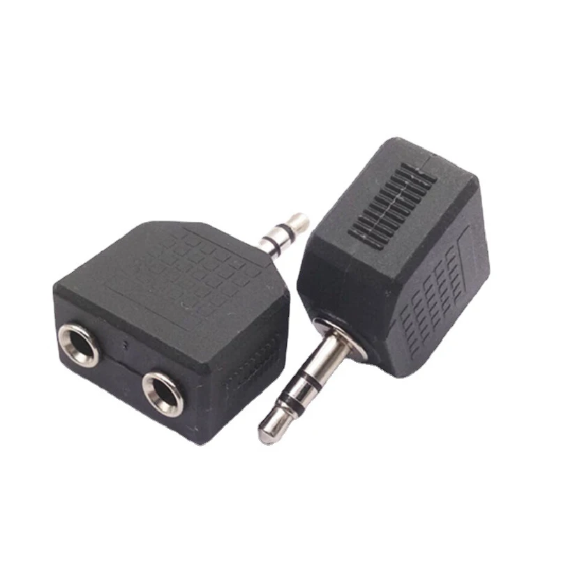 3.5mm Y Splitter Cable 1 Male To 2 Female Headphone Adapter for Sharing Audio From Phone Laptop MP3 Player