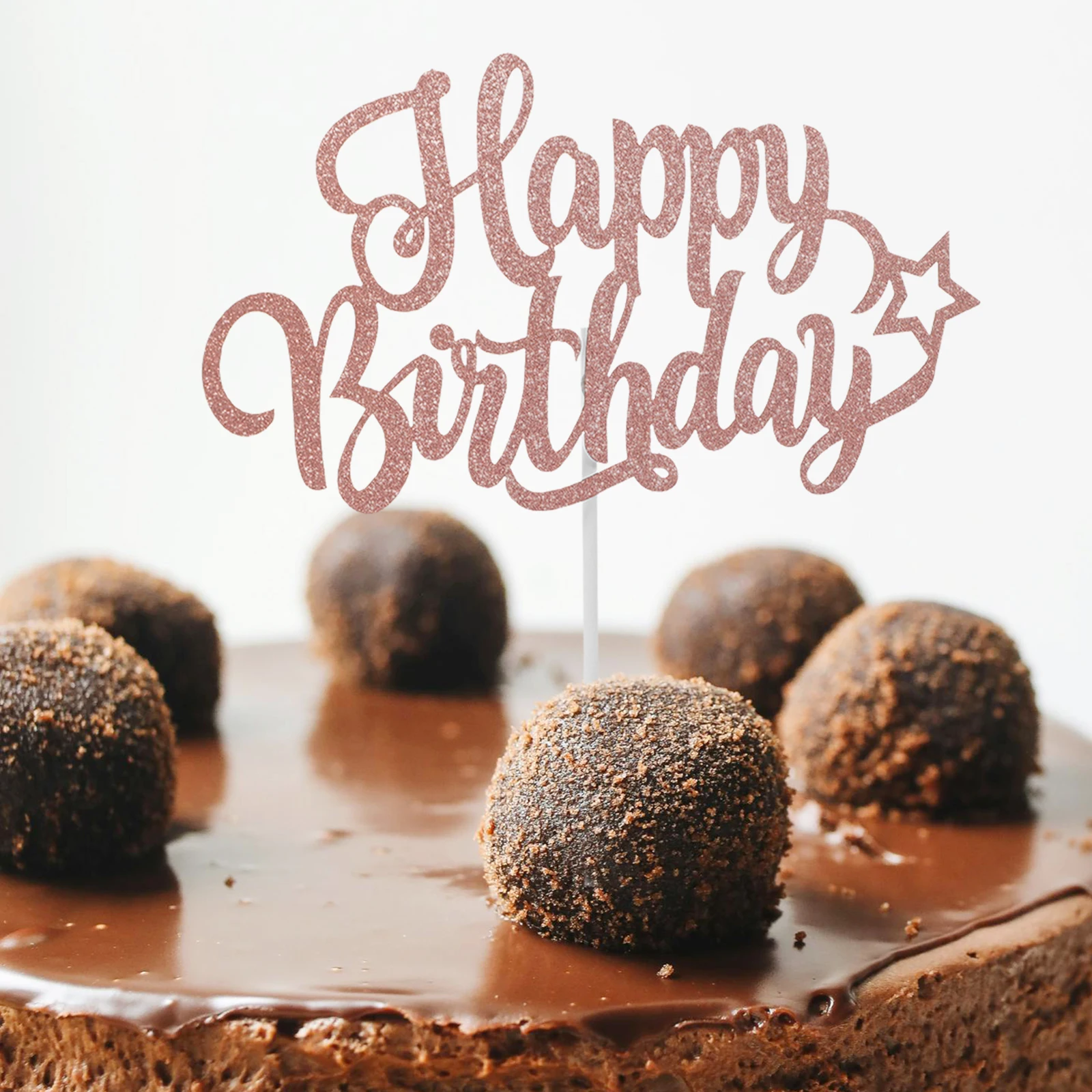 

10 Pcs Cake Decoration Insert Celebrate Celebrating Small Happy Birthday Topper