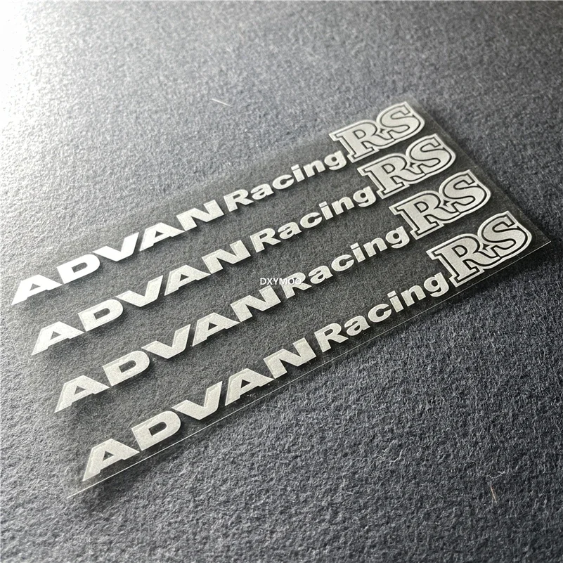 Car-styling Motorcycle Helmet Car Wheel Sticker Decals for ADVAN Racing RS
