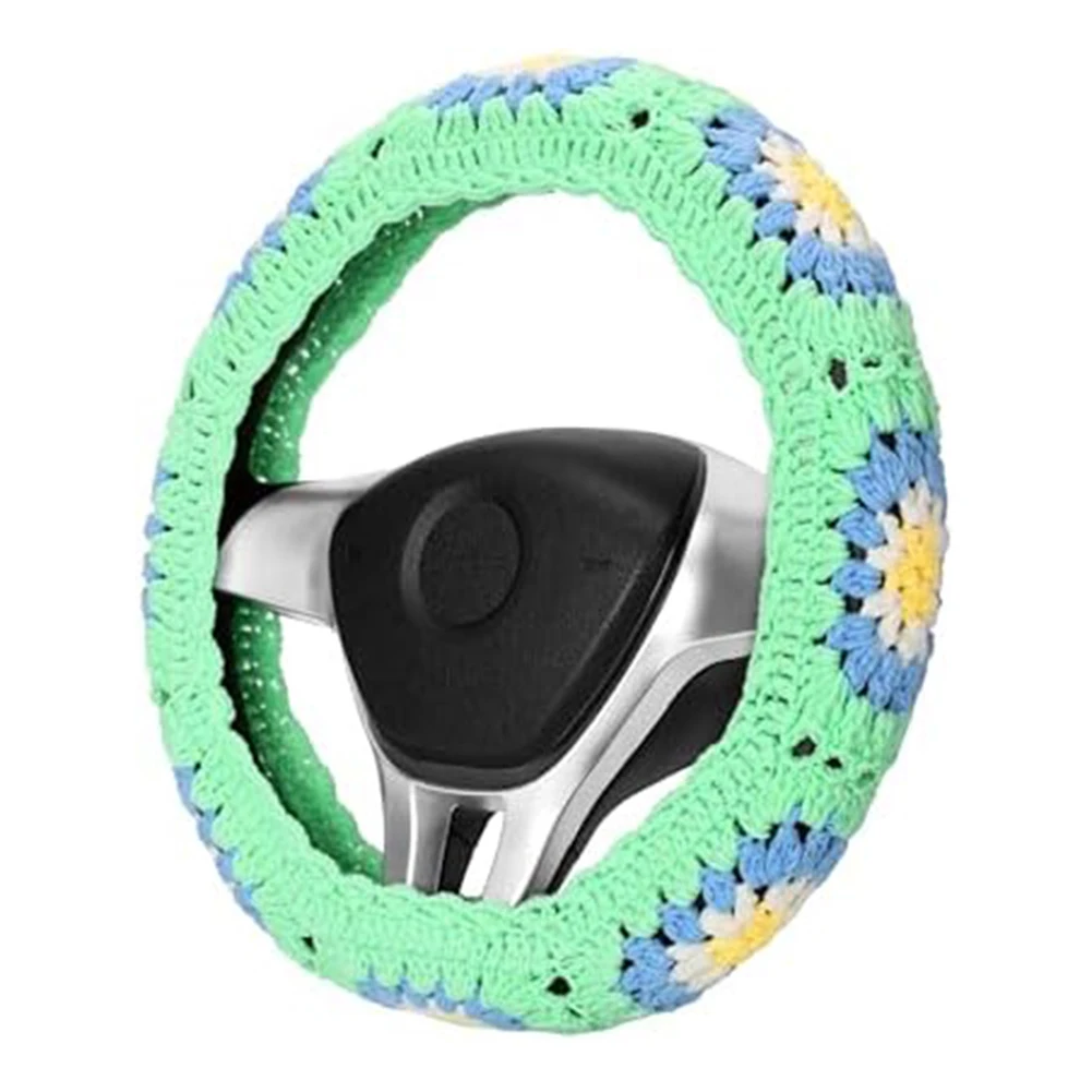 Boho Car Accessory Sunflower Pattern Cover Car Decoration Soft And Skin-friendly Material Personalized Car Interior Decor