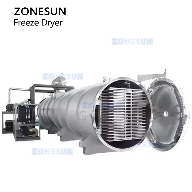 Zonesun Vakuum Gefriert rockner Maschine industrielle Gefriert rockner gefrier getrocknete Lebensmittel Ausrüstung Maschine ZS-FD650