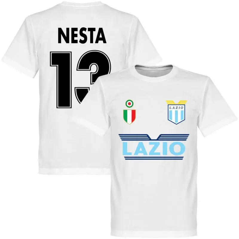 24 Hot Selling Lazio Retro Commemorative Edition Jersey Sports Round Neck Men\'s and Children\'s 3DT-shirt Quick Drying Breathable