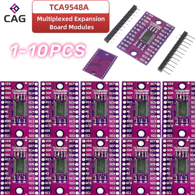 1 - 10PCS TCA9548A CJMCU- 9548 TCA9548 1-to-8 I2C 8-Way Multi-channel Expansion Board IIC Module Development Board 9548