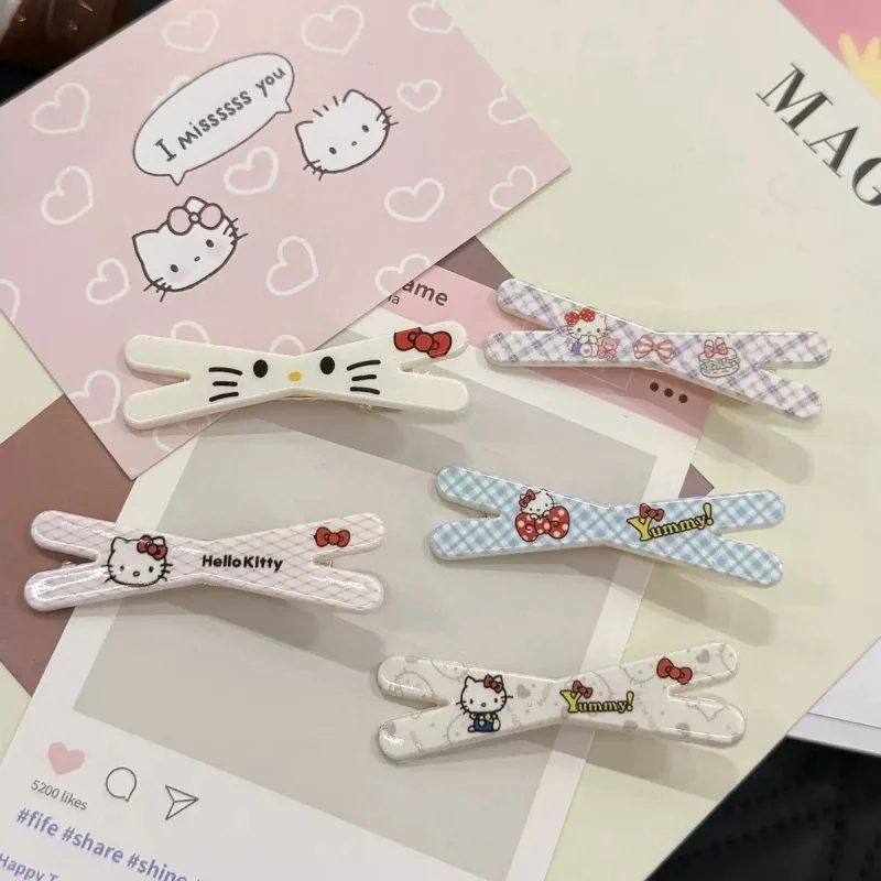 New Kawaii Anime Sweet girl heart KT cat hair clip cute cartoon student bangs clip side clip ins high beauty hair accessories