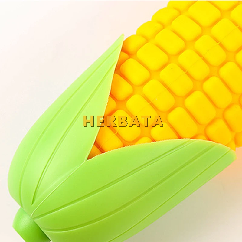 Simulation corn shape silicone pencil case pencil bags quare pen bag student stationery school supplies storage Cartuchera