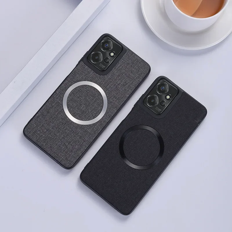 

Роскошный тканевый магнитный чехол Magsafe для телефона Moto Edge 60 PRO Stylus 50 Fusion 40 Neo Ultra, чехол для беспроводного зарядного устройства