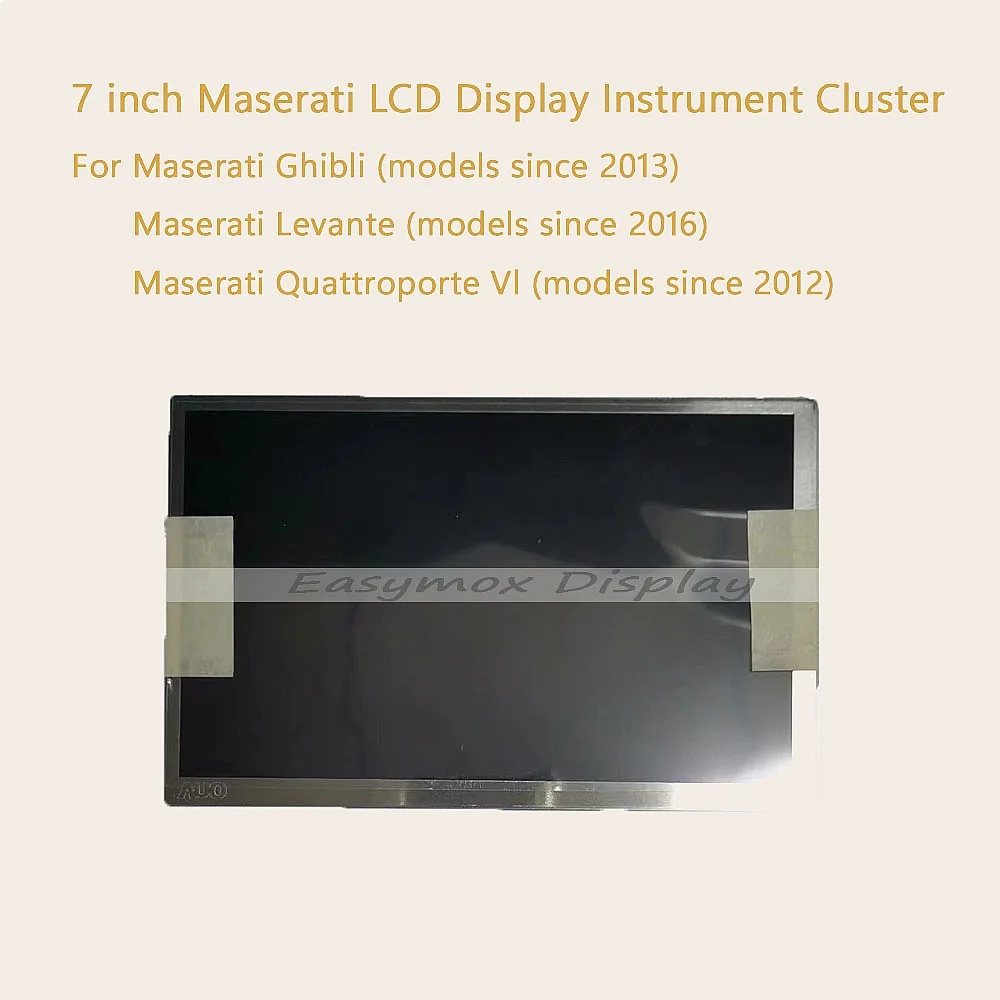 7 Inch LCD Dashboard Display for Maserati Ghibli Levante Quattroporte VI 2015 Instrument Cluster