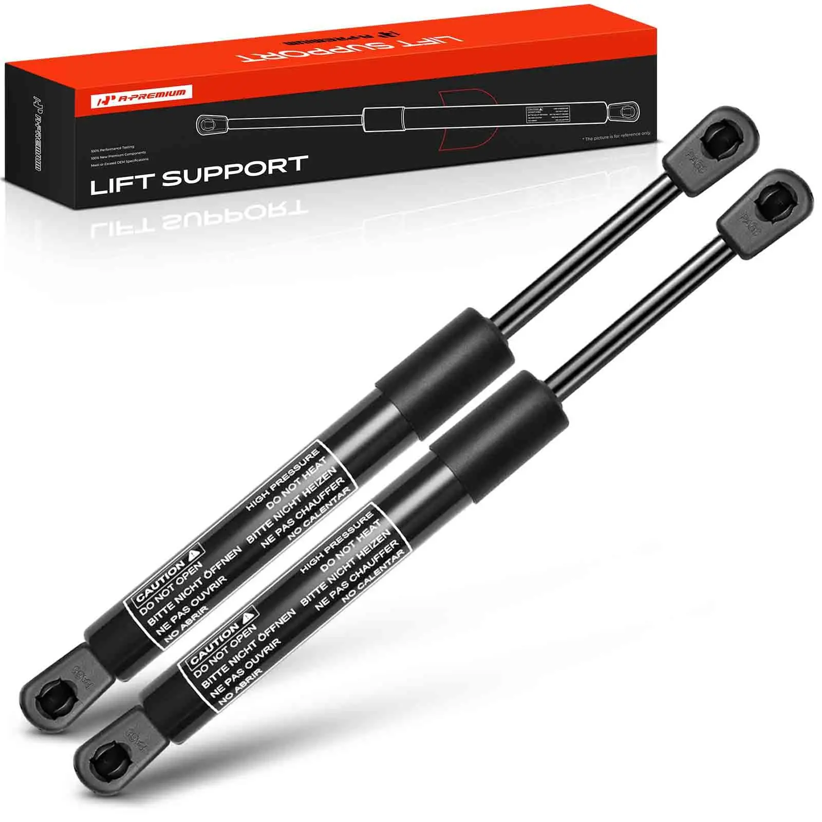 A-Premium 2Pcs Rear Window Glass Lift Supports Shock Struts for Jeep Commander 2006-2010