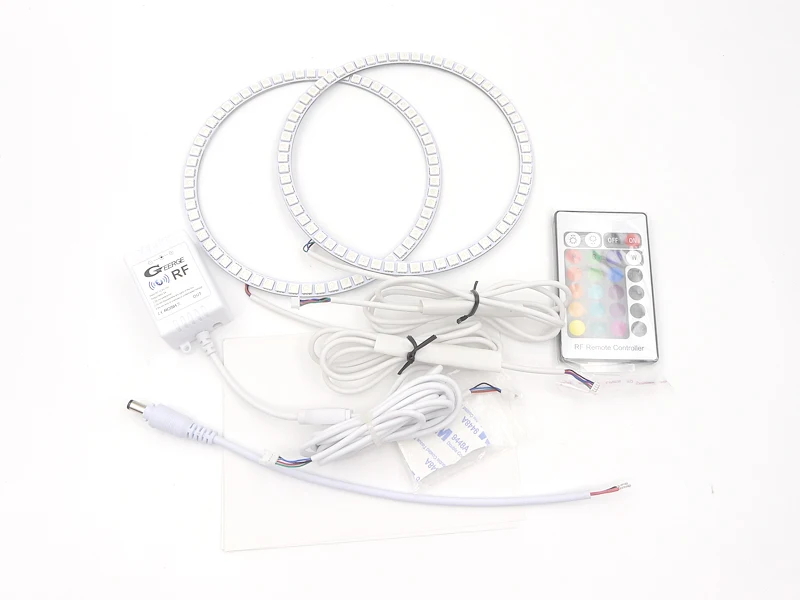 لفولفو S60 II 134 V60 155 157 2014 2015 2016 2017 2018 بلوتوث App متعدد الألوان الترا برايت RGB LED عيون الملاك خواتم هالة #3