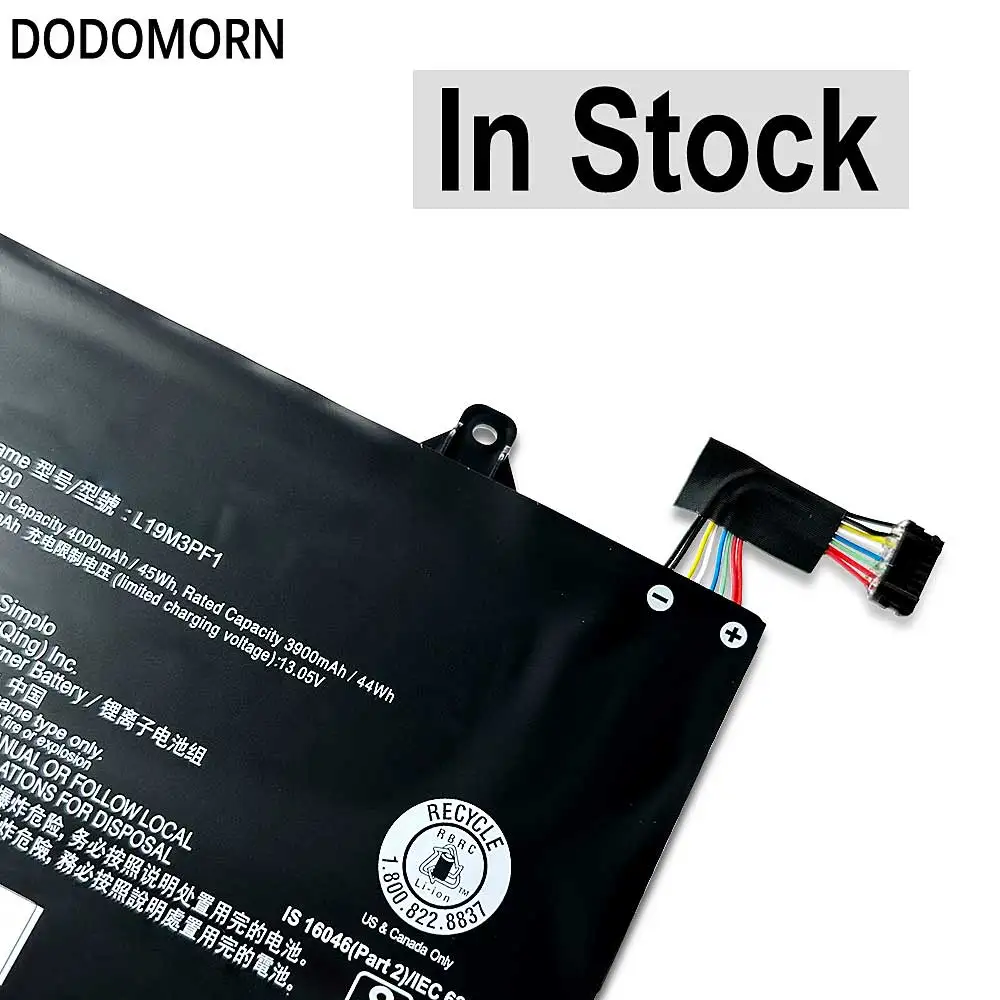 DODOMORN New L19M3PF1 Battery For Lenovo ThinkBook 14 14-IIL 14-IML ThinkBook 15 15-IML 15-IIL  Fast delivery