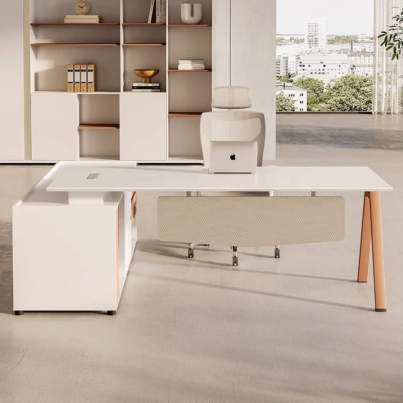 desk, simple modern executive desk, single-person office desk furniture, executive table, manager office desk and chair, su