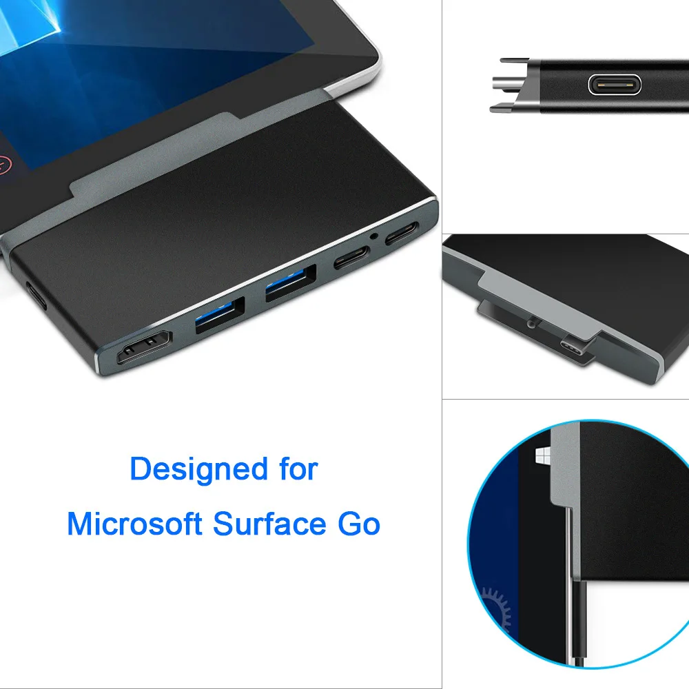 พื้นผิว Pro 6 Hub Mini DP USB3.0พอร์ต HDMI/RJ45สำหรับ Microsoft Surface Pro4/5/6 Splitter Adapter Card Reader