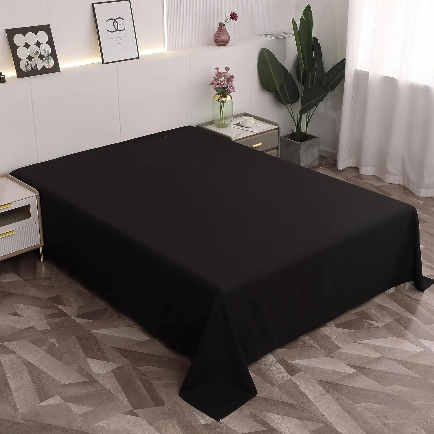 Custom Flat Sheet Personalized Bedding Sheet Customize Your Image Text Name Logo Bed Cover Twin Full Queen King Size