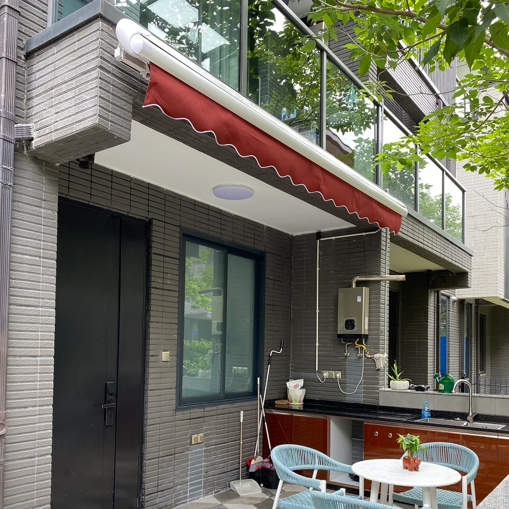 Patio Awning Retractable, Fully Assembled Motorized Electric Commercial Grade Customizable size