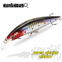 Hunthouse Heavy Minnow Lures G-control Artificial Sinking Wobbler Fishing Lure 95mm/28g 120mm/41g For Saltwater Bass Trout Fish