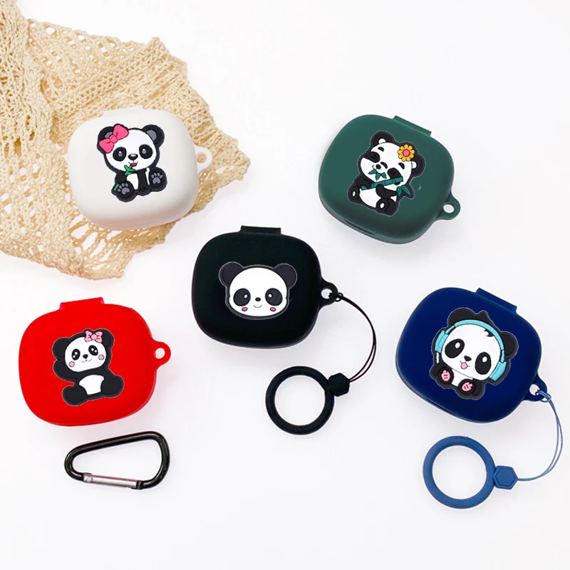 Cartoon Panda case For Audio-technica SQ1TW WH / SQ1TW2 Case Cute Silicone Earphones Cover forATH SQ1TW2 case hearphone box