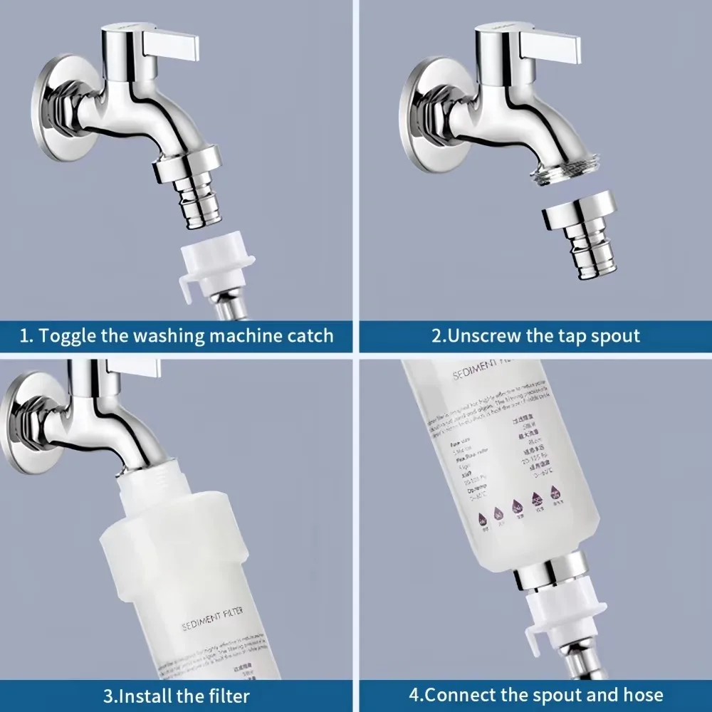 Water Filter Purifier Washing Machine Water Heater Pre-filter Sink Water Filtration Shower Head Filter Bathroom Accessories image 5