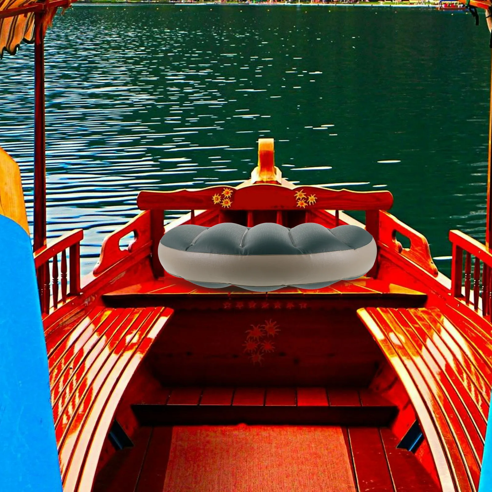 

Inflatable Seat Cushion PVC Breathable Comfort Universal Design Ergonomic Boat Accessories Kayak Fishing Camping Water Rafting