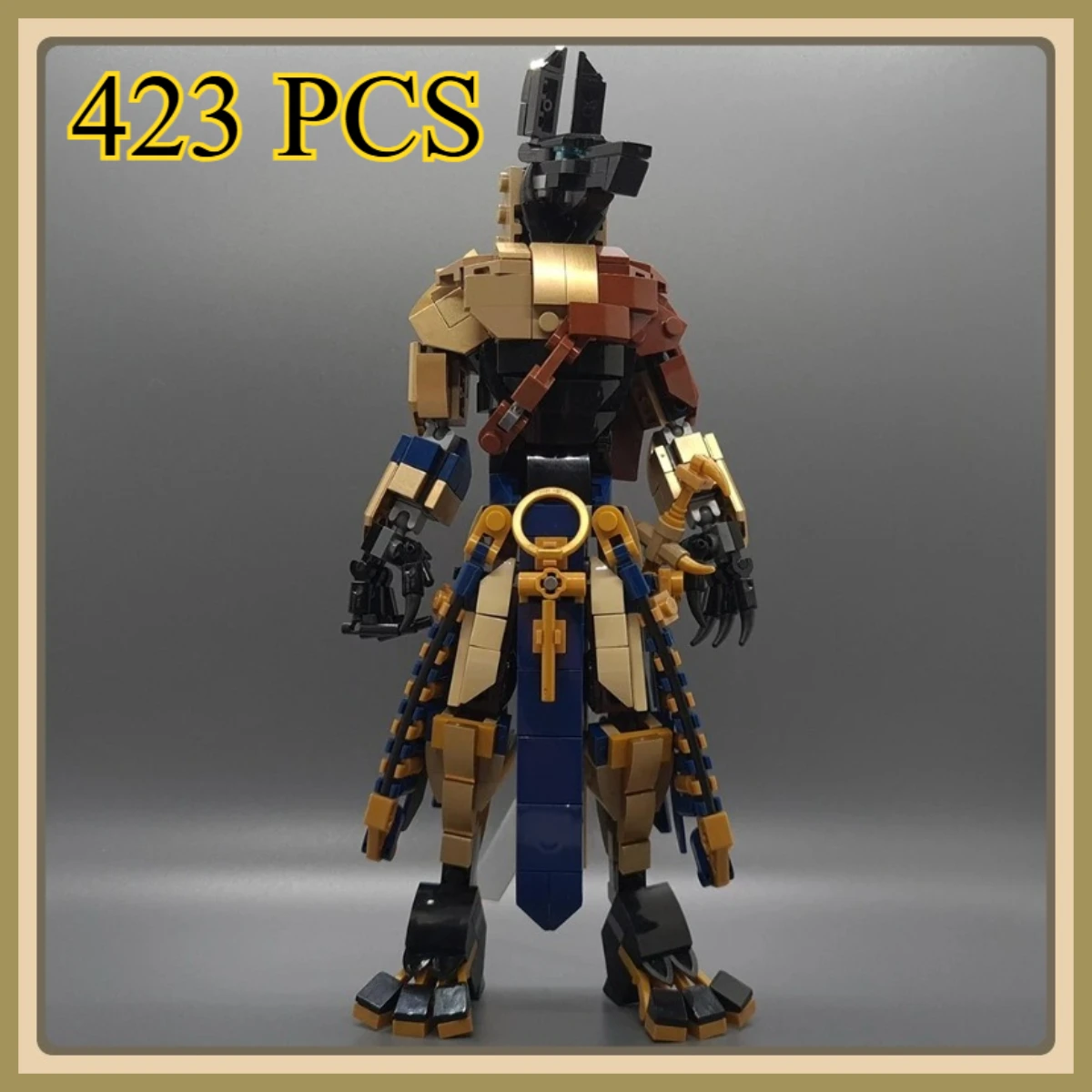 

Anubised Building Blocks Model Wolfs Tomb Guardian The God of Death Bricks Toy Christmas Gifts for Adults and Childrens(423 PCS)