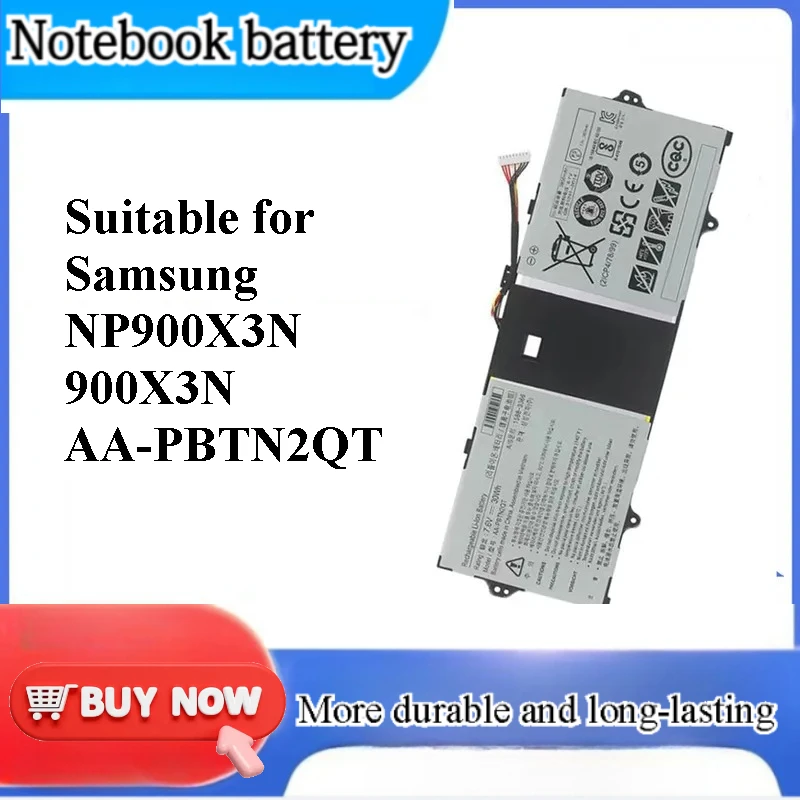 for NP900X3N 900X3N AA-PBTN2QT Laptop Battery Replacement High Capacity Rechargeable Li-ion Notebook Power Supply