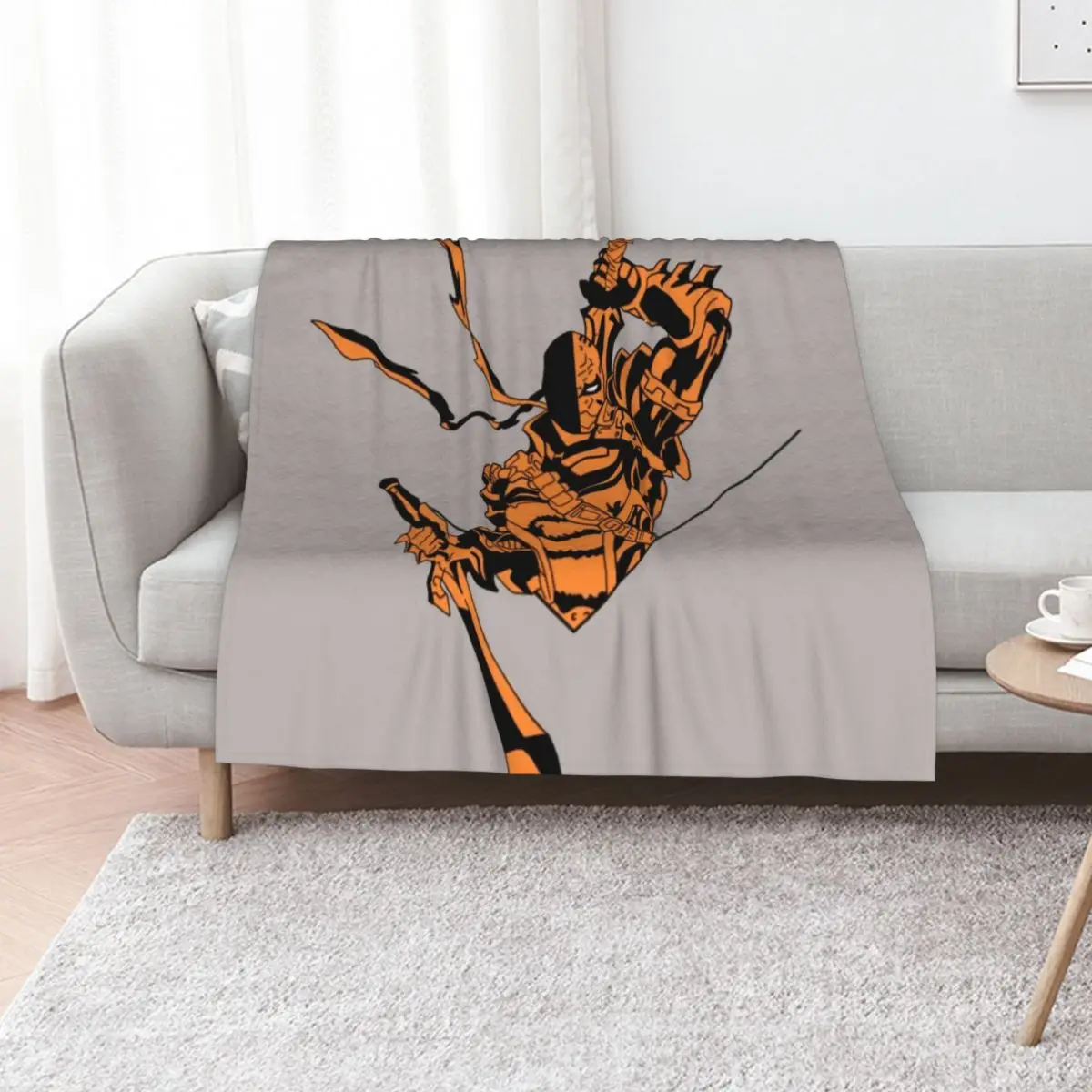 

Deathstroke Slade Wilson Throw Blanket Hair Luxury Designer anime Extra Large Throw Blankets