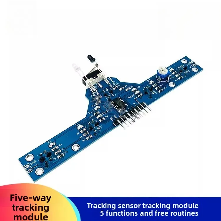 High-Sensitivity IR Line Follower Module 5 Channels, 5 Functions + Free Demo Code