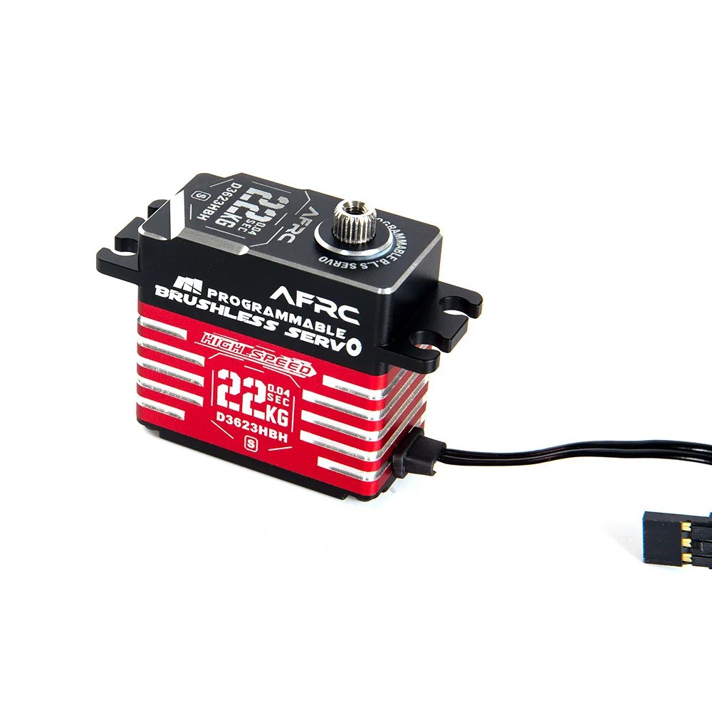 AFRC D3623HBH-S Brushless Smart Servo 22KG 0.035sec Aluminum Case for OXY5 MEG SAB GOBLIN RAW 700 450-700 Class Helicopters DIY