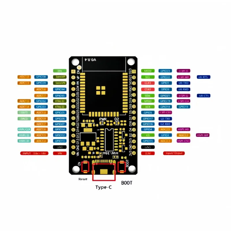 ESP32-S 와이파이 및 블루투스 듀얼 코어 ESP32 WROOM-32 개발 보드, 30 핀 ESP32 Nodemcu 개발 모듈, 1-100 개 