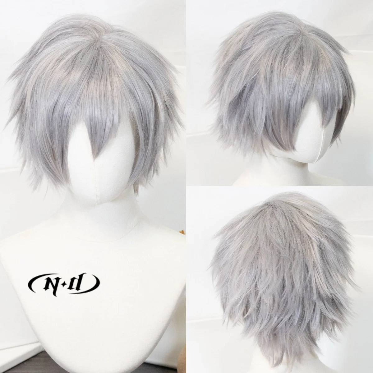 

ND Kaworu Nagisa Косплей Парики Шиньон EVA Аниме Косплей Парики Волос для Comic Con Coser Костюм Вечеринка Термостойкие Синтетические