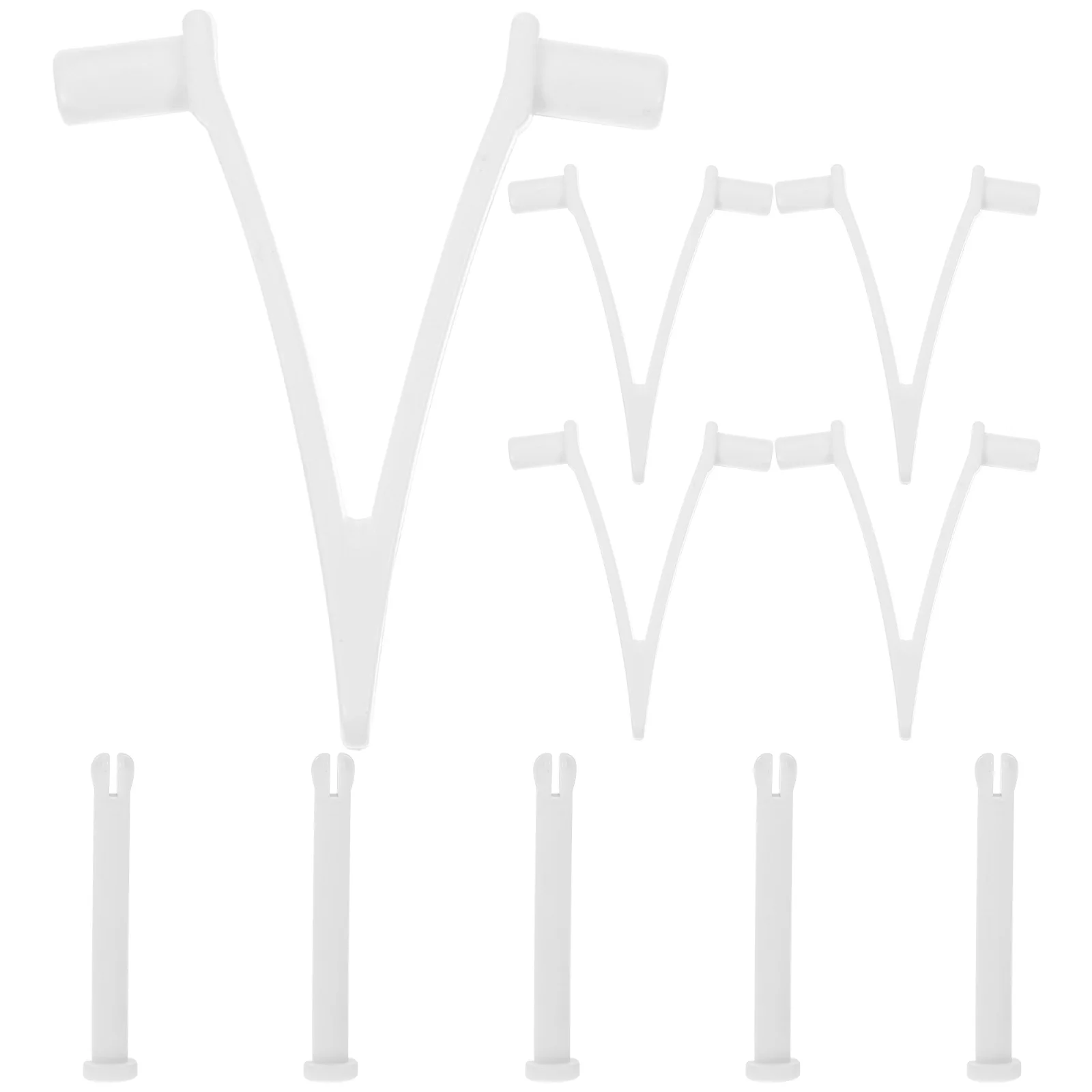 

5 Sets V Clips Pool Latch Maintenance Kit Plastic Cleaning Locking Pins Brush Swimming Accessories Pool Supplies Skimmer Net