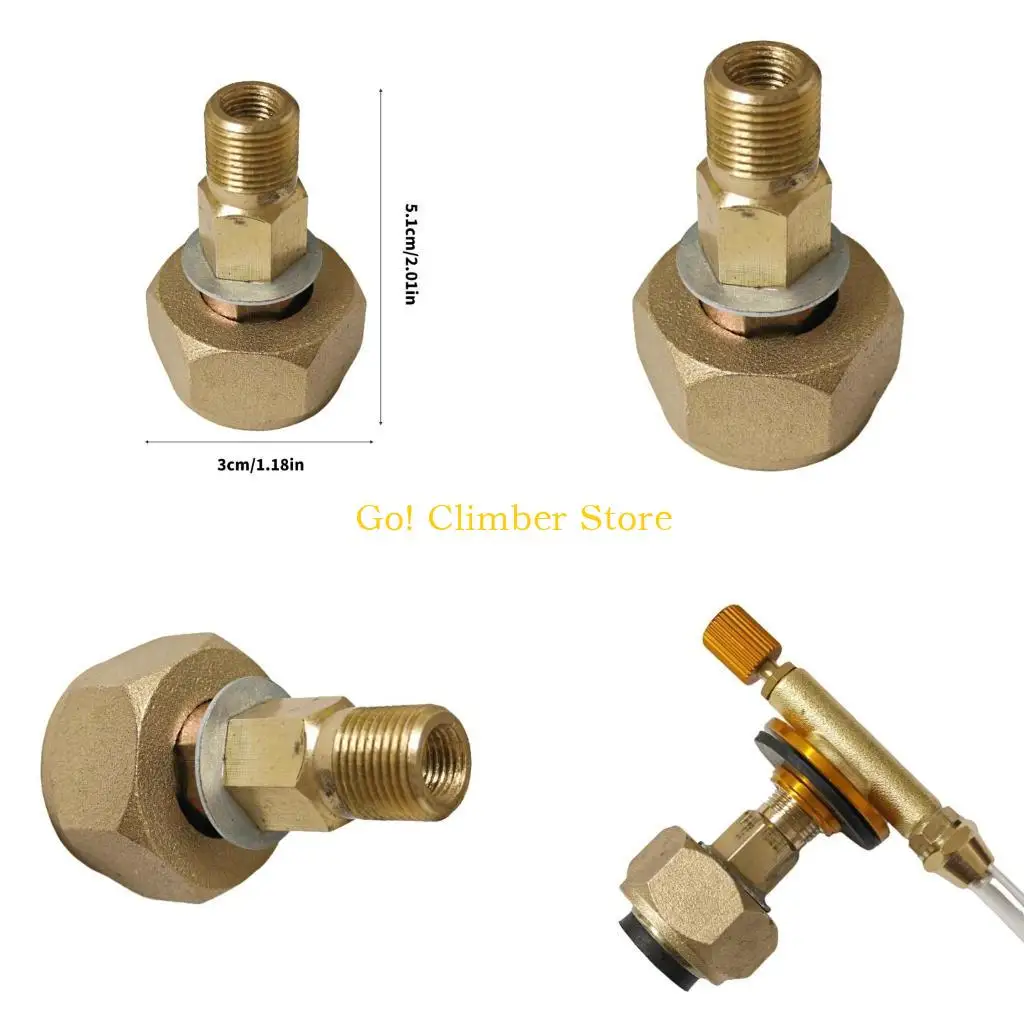 Q84C Gas Converter Outdoor Camp Stove Conversion Head Replacement Tanks Adapter Outdoor Stove Burners Connector Easy to Use